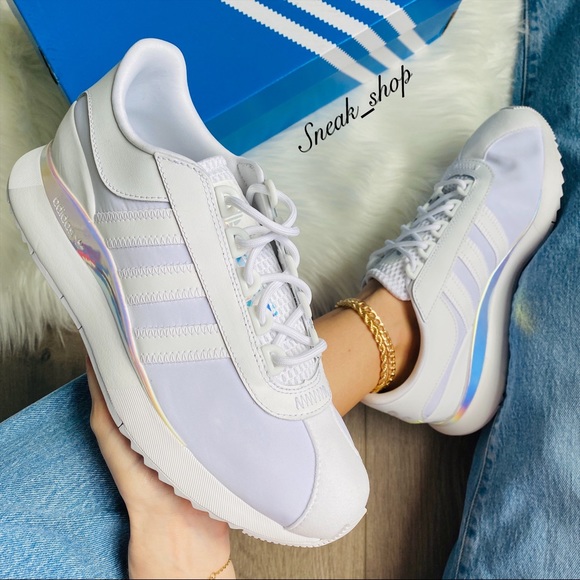 adidas gazelle silver green womens adidas Originals Sl Andridge W Cloud White / Grey One / Core Black   Heppo.com